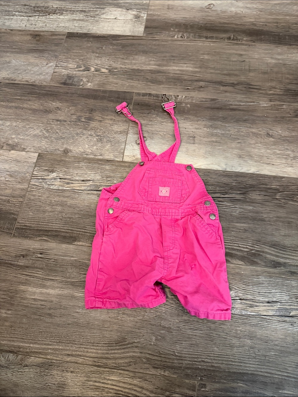 Children’s Place Pink Kids' Short Overalls - Bright Fuchsia